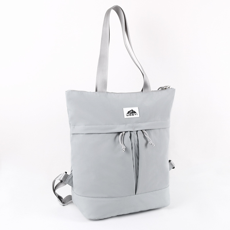 New Women's Simple Backpack Lightweight Large Capacity Nylon Convertible Handbag Customizable