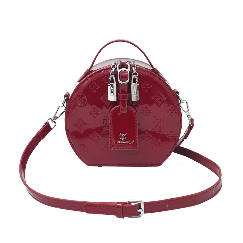 designer High-end Fashion Handbag Small Round Bag 2025 New Niche Design Light Luxury Women's Shoulder Bag Crossbody Bag