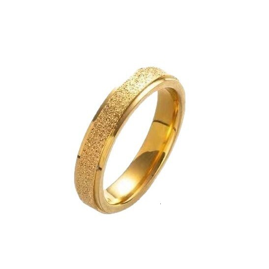 Non-Fading Sparkling Starry Sky Titanium Steel Matte Ring for Women, Elegant Niche Plain Band Ring, Couple Rings