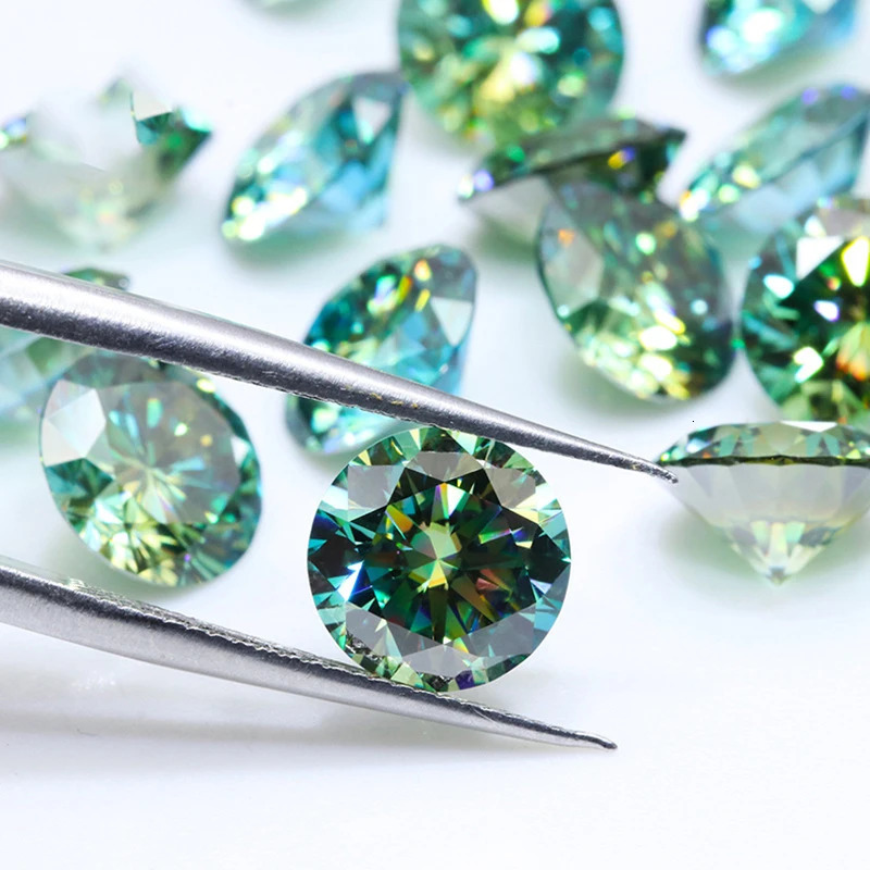 Colorful Round 0.1-10ct RarerPink Loose Stone Red Purple Good Cut Colored Green Black Blue Real Diamonds 250617