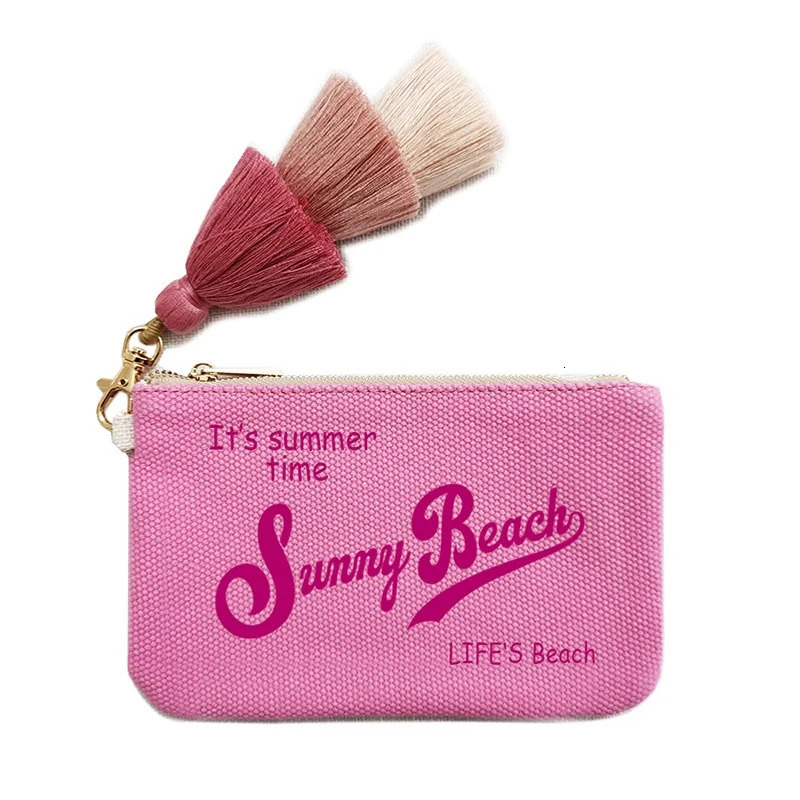 Fashion Solid Customizable Letter Wallets For Women Personality Printing Cotton Clutch Purse Ladies Beach Bag Party Bag 250617