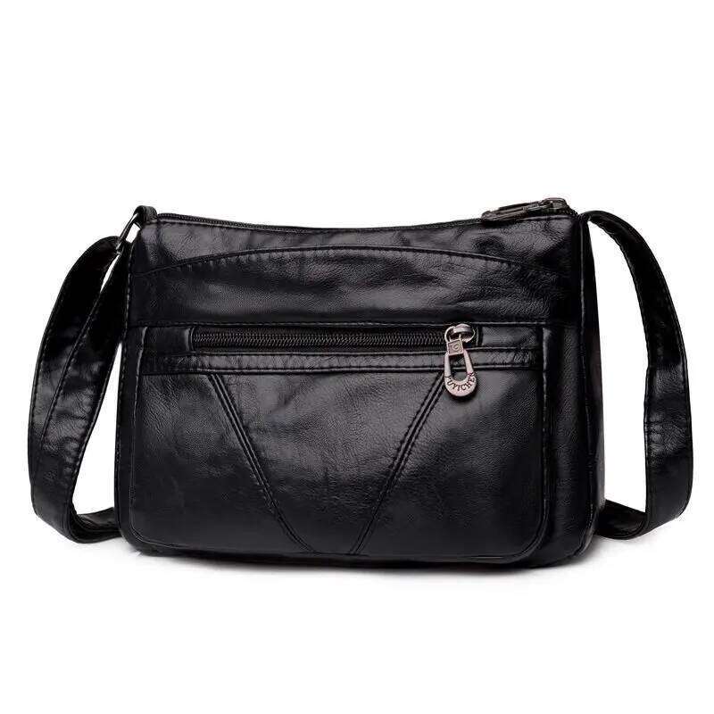 Annmouler Vintage Women Handbag Purse Pu Leather Shoulder Pockets Crossbody Bag Bags For Girls Mochila