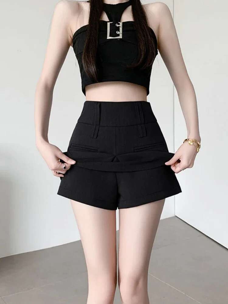 Suit with Skirt Pants Woman Short Shorts for Women Culotte High Waist Outfits Summer Aesthetic Flowy Low Price Comfy Normal Kpop