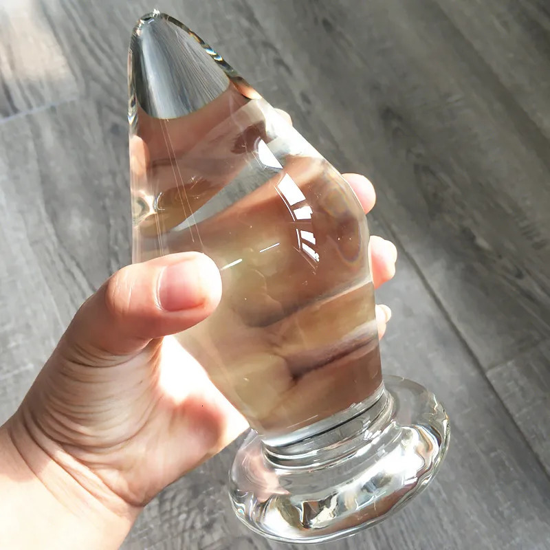VaHppy Extra Large Anal Plugs Buy With Caution 950g 8cm Glass Extended Anal Training Gay Sex Toys Masturbation For 250617