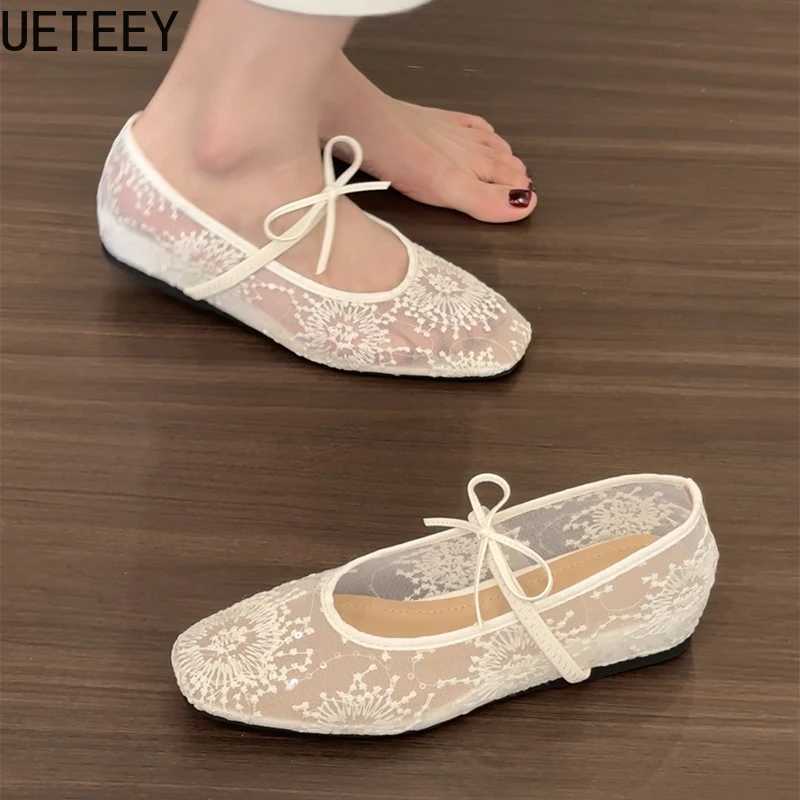 Breathable Women Mary Jane Flat Shoes Fashion Butterfly-knot Shoes Ladies Soft Sole Comfort Street Style Shoes Z250617