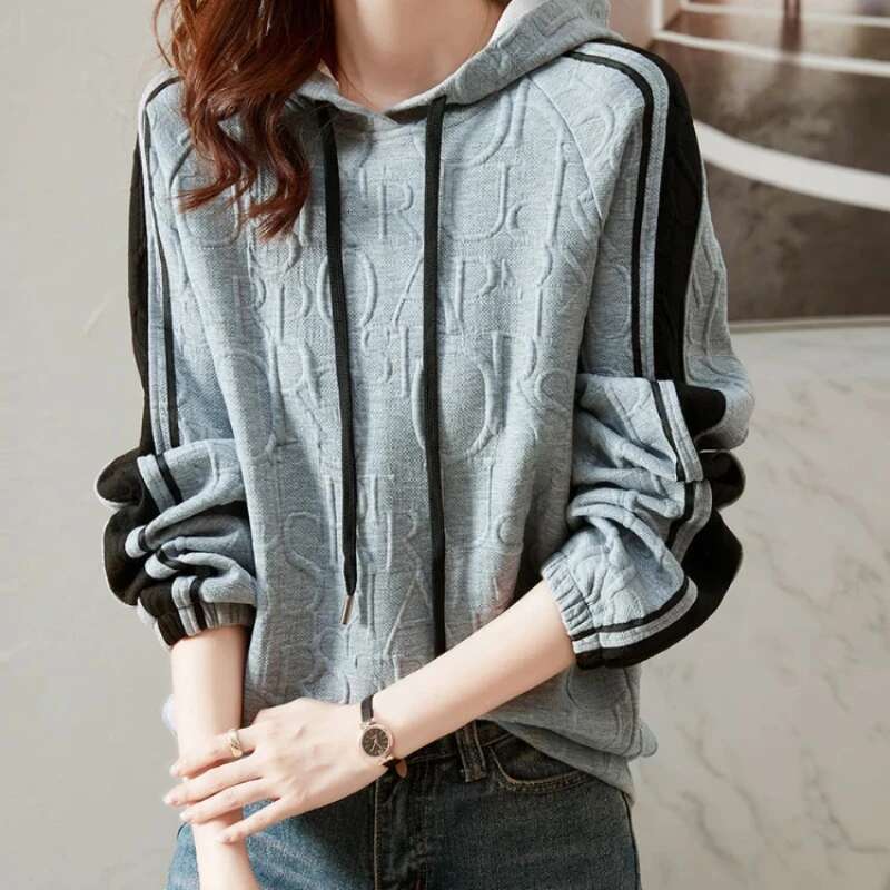 Plain Female Top Trend Casual Streetwear Womens Hooded Sweatshirts High Quality Harajuku Fashion Matching Emo M Coat E Hoodies