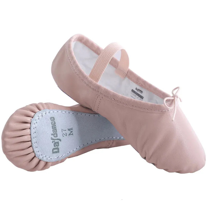 Genuine Leather Ballet Shoes Dancing Slippers Gymnastics Shoes Dance Shoes For Woman Girls Soft Sheepskin Lace Up Ballet Shoes 250613
