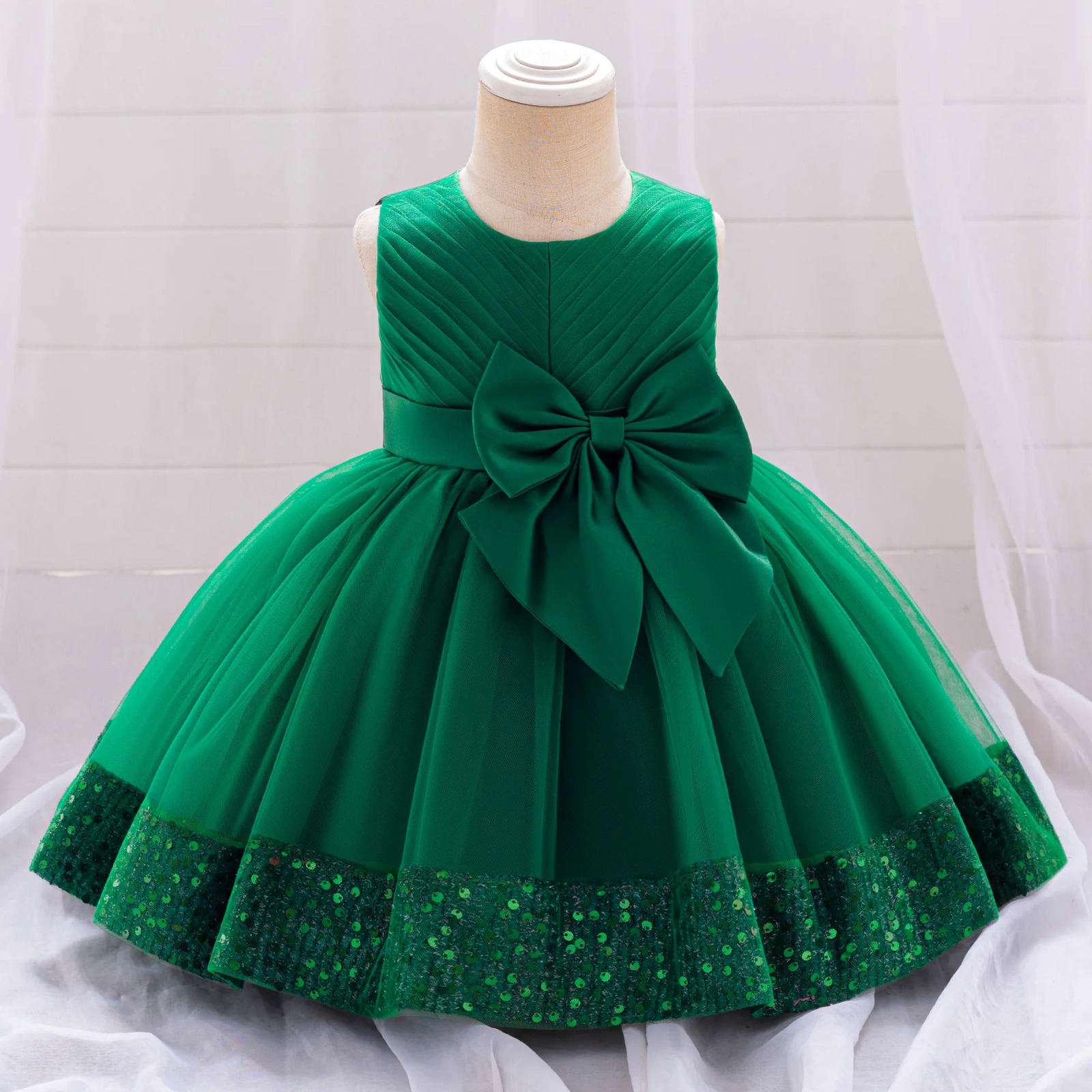 Sparkling flower embroidered gauze baby dress summer style elegant girls and childrens dresses for girls and babies 250617