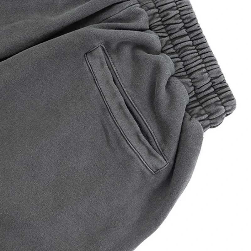 New Shorts Heavyweight Make Old Multiple Pockets Zipper Loose Casual Trend Men Woman Oversized Work Pants Breeches Z250617