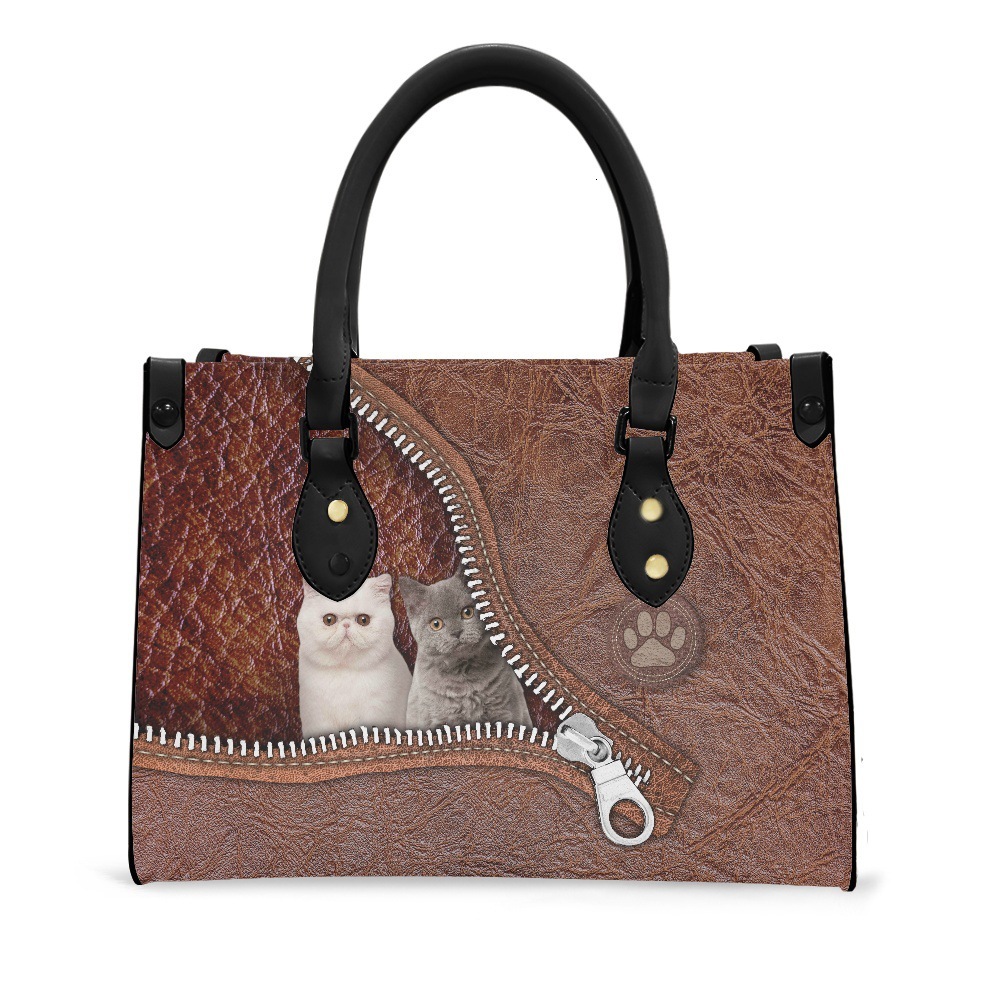 Free Shipping 2025 New Designer Bag Fashionable And High-quality Large Capacity Shopping Bag Genuine Cowhide Printed Sunflower Pet Pattern Retro Women