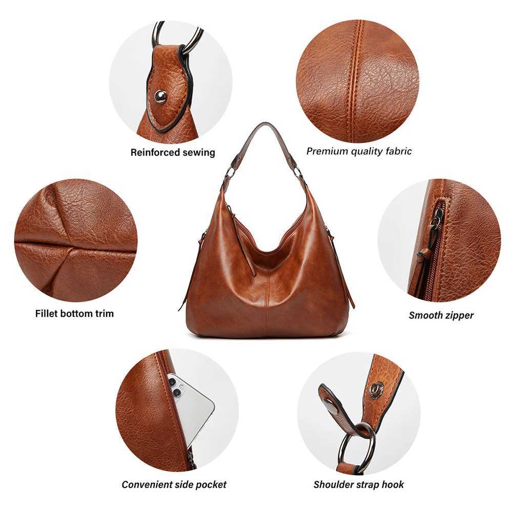 Fashion PU Leather Hobo-Bag For Women Large Capacity Stylish Waist Bag For Dating Hiking Multi-Purpose Tote Bag for Women Z250617