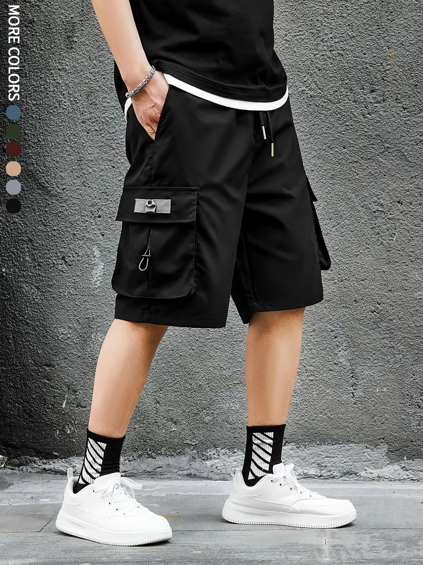 Mens Cargo Shorts Outdoor Travel Casual Sports Large Pockets Durable and Comfortable Fabrics Thin Shorts for Outings 17 250614