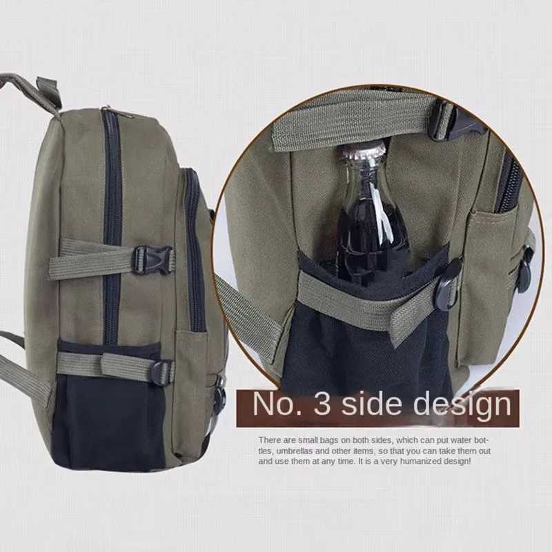 Travel Backpack Mountaineering Bag For Teenager Unisex Large Capacity Canvas Student Schoolbag High Quality Backpacks Z250617