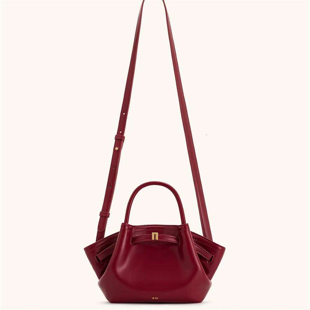 2025 New Women's Crossbody Shoulder Bury Mini Vegan Tote Handbag JW PEI Dumpling Bag High Quality Leather Wallet