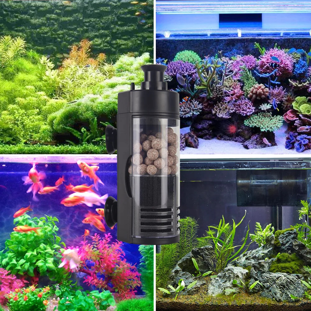 Pneumatic Filter Mini Water Purification Circulation Filter Fish Tank Oxygenation Filter Aquarium Bacterial Culture Filter 250613