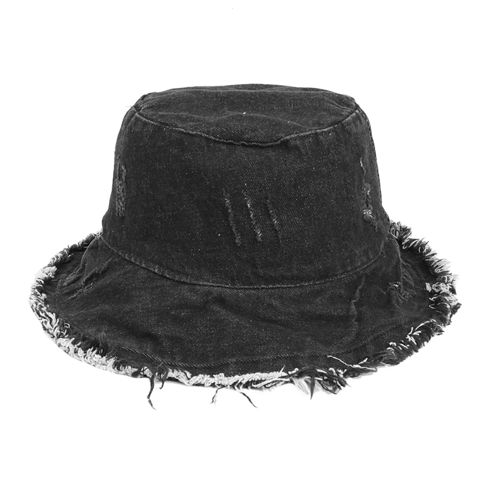 Retro Washed Cowboy Bucket Hat Men Cute Wide Brim Sunhat Spring Summer Solid Color Denim Beach Fisherman Hats For Women Gorros 250610