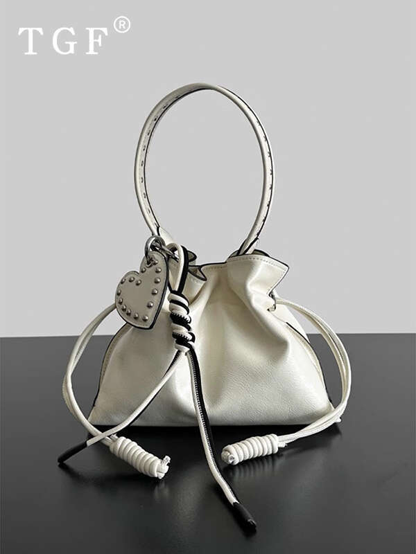 Handbag Women s New Trend Summer Fashion Versatile Drawstring Pleated Simple Shoulder Crossbody Bucket Bag
