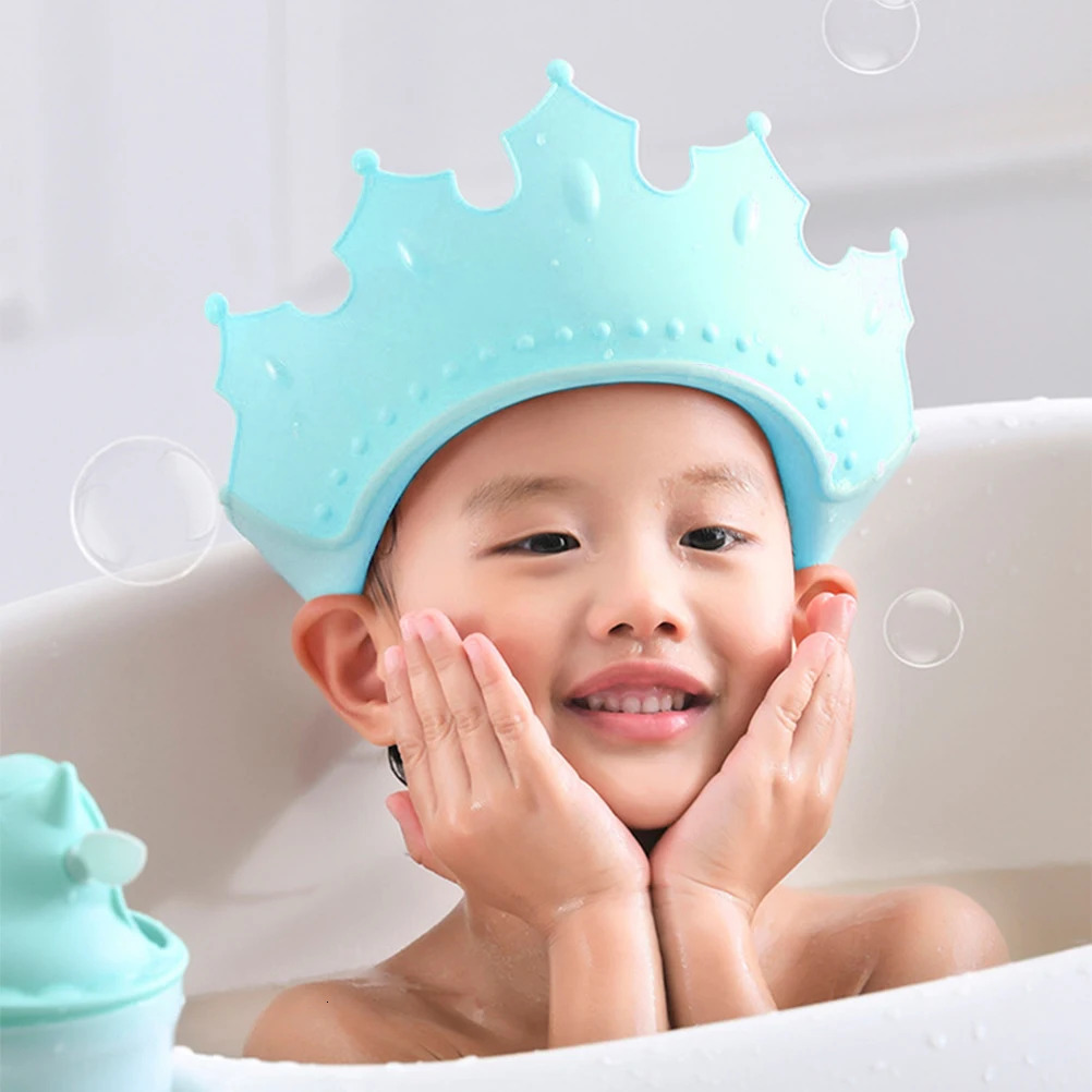 Adjustable Eye Protection Cap for Kids Soft TPE PP Waterproof Shower Baby Toddler Child Children Bath Caps Hair 250617