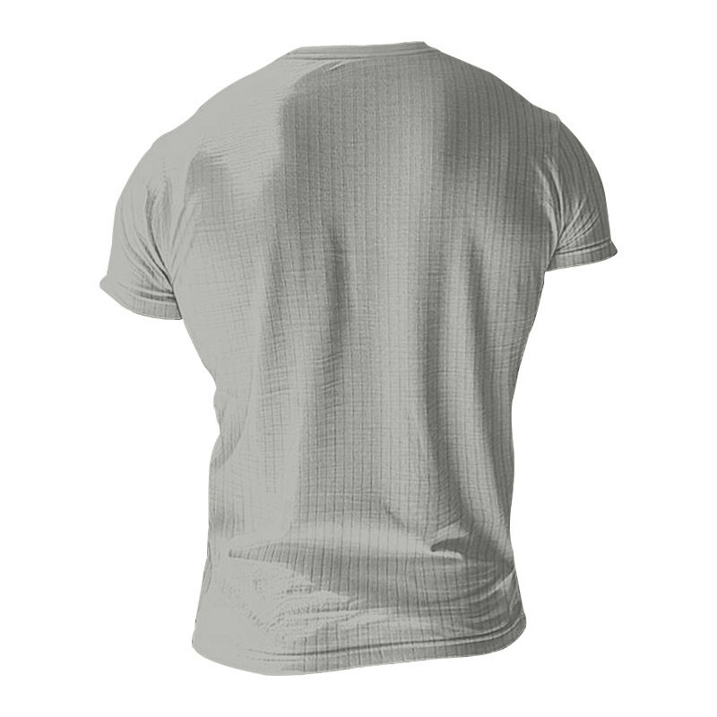designer t shirt mens Fashionable short-sleeved sports top New summer versatile short-sleeved Henry casual knitted T-shirt European code: S-3XL