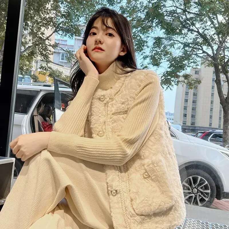 Clothes Fashion 2025 Womens Vests Solid Color Working Lightweight Warm Coats on Sale Lady Padded Cotton Giletes Casual Autumn