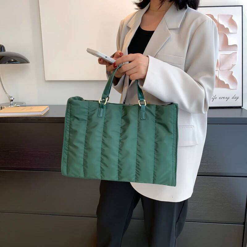 2022 High Quality Nylon Tote Bags For Women Casual Large Shoulder Winter Handbag Designer Purse Crossbody Bag Satchel