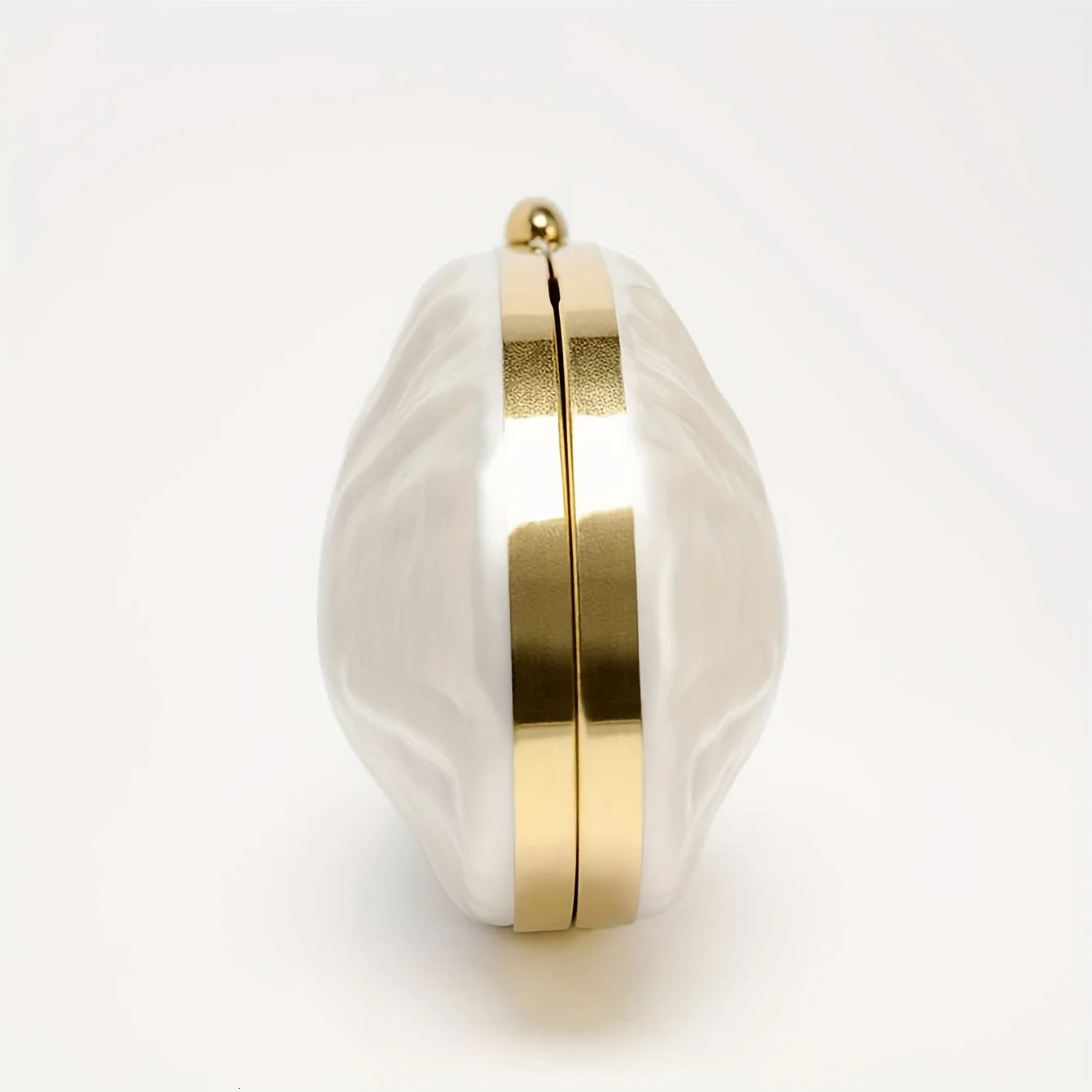 Shell Clutch Bag Acrylic pearl color frame purse women wedding evening party cute ivory handbag spring 250614