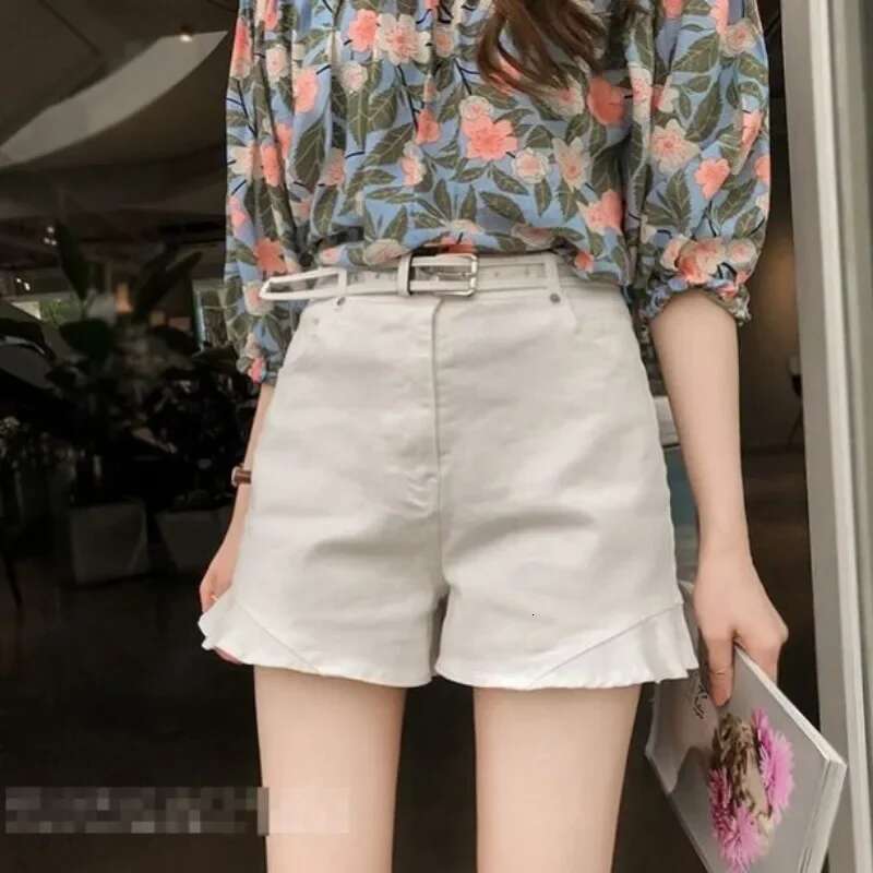 Wide Womens Shorts With Waist Pocket Baggy Female Short Pants Loose Elasticty Designer Korean Style Low Price XL Comfy Jorts