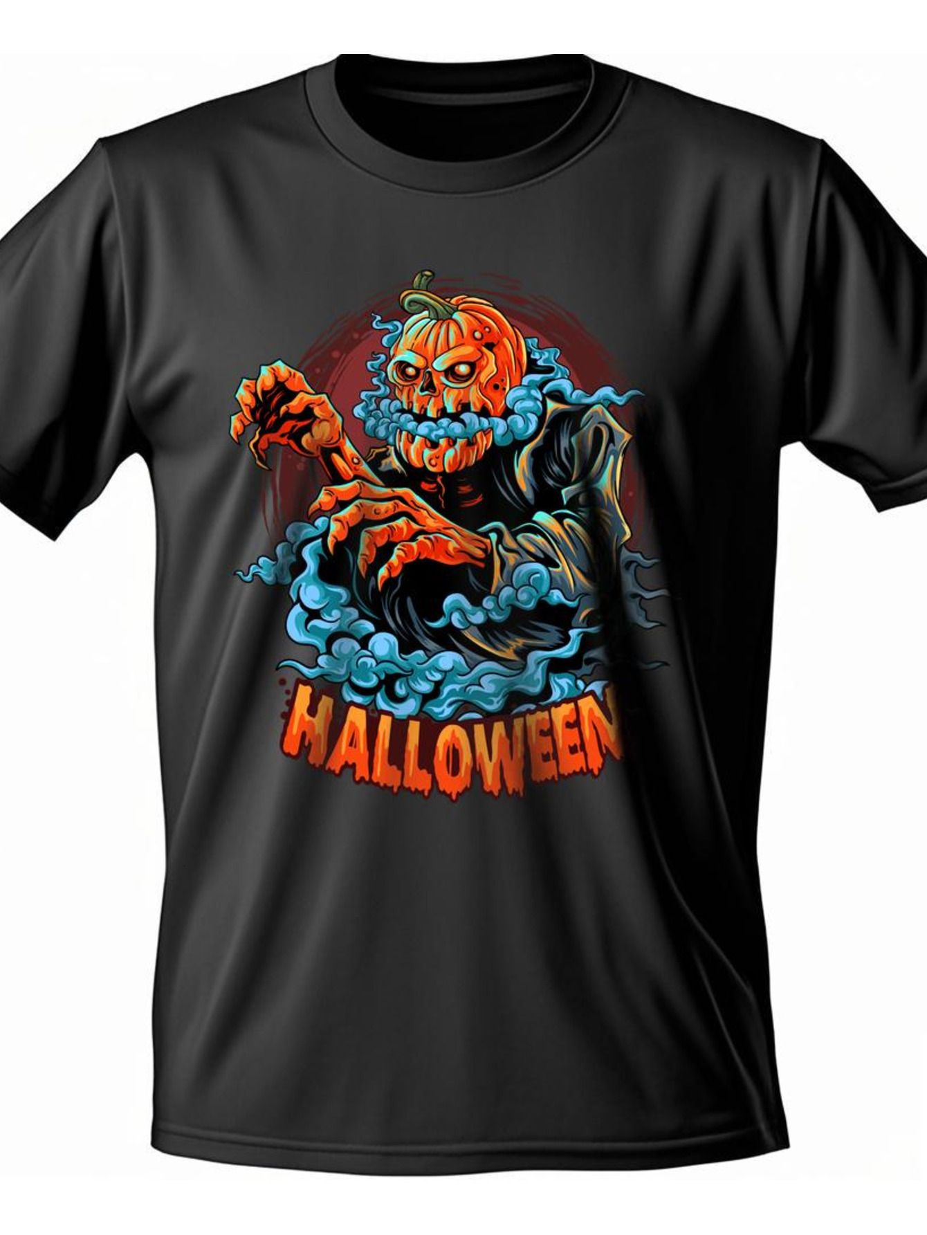 Dongdumaoyi Round Collar T Shirts 180G Graphics Text S-3Xl Men Black Short Sleeve White Adult Cotton Halloween bf4c