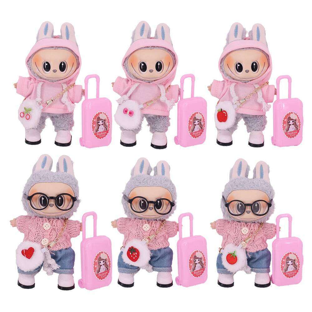Labubu Bag Mini Crossbody Bag Cartoon Model Camera Pendant Accessories For Cm Plush Doll Gift Girl S Dollhouse Toys