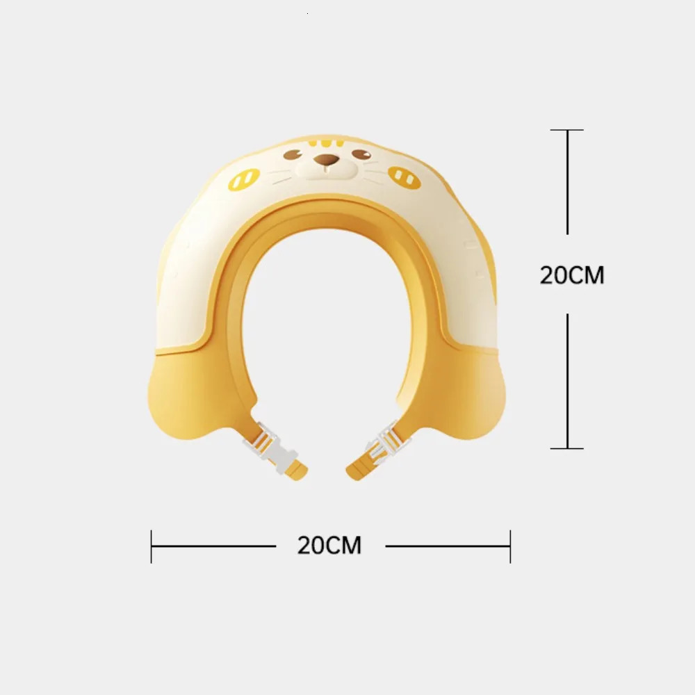 Shampoo Artifact Baby Shower Cap Hair Shield Ear Protection Hair Wash Hat Adjustable Safe Bath Head Cover Kids 250617