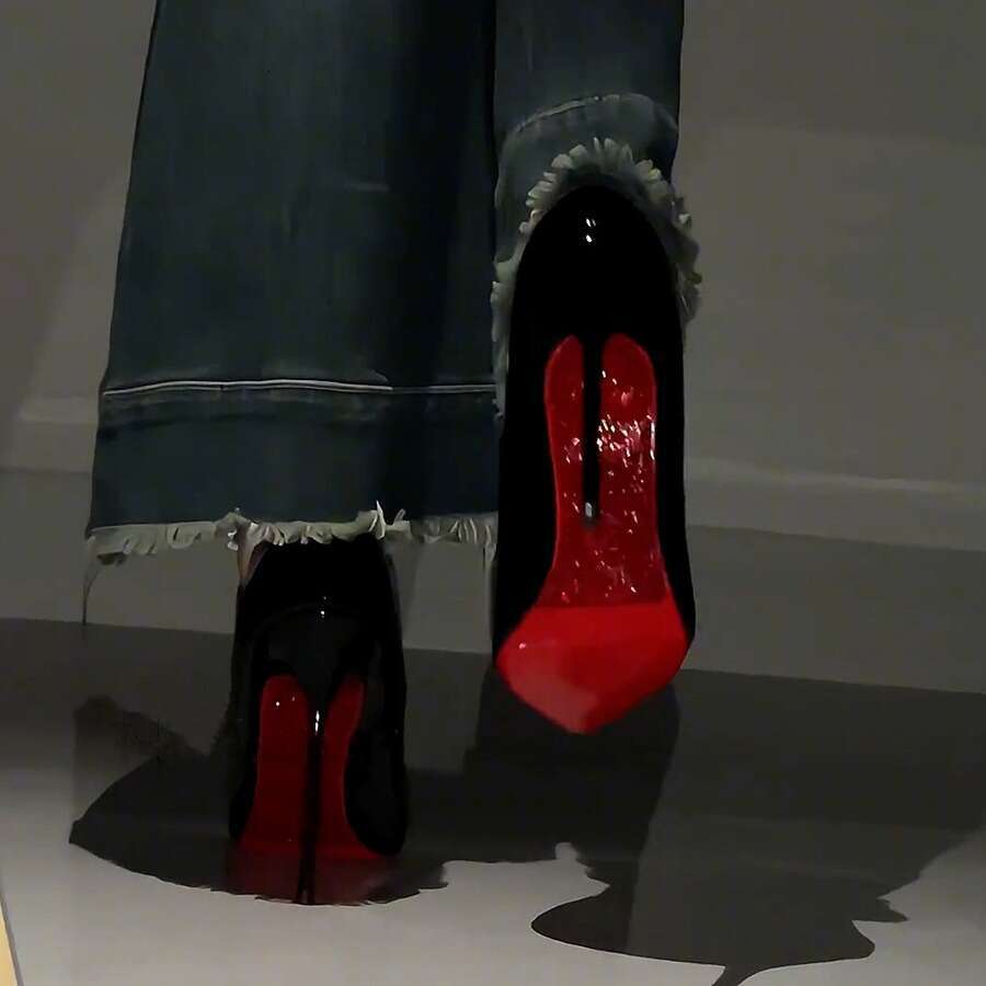 Rhinestone Red Sole High Heels Women Thin Heel Spring Autumn 2024 New Stunning Sexy Wedding Black Patent Leather Pointed Toe Single Shoes