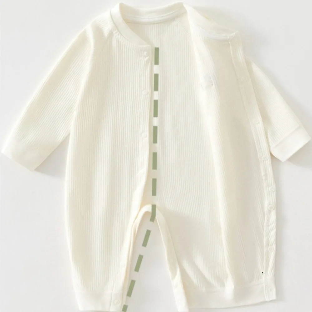 AYNIGIELL Baby Jumpsuit Spring and Autumn Sleepwear Pure Cotton born Clothes 0-18 Months born Boys and Girls Jumpsuit 250617