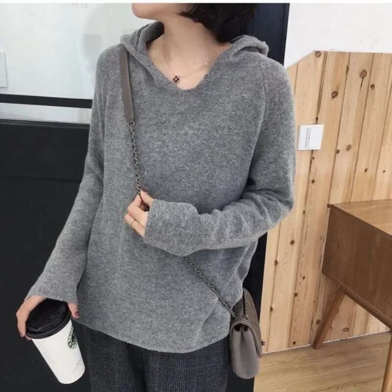 Hoodies Autumn and Winter Thick Plain Warm Womens Hooded Sweatshirts Cold Female Top Korean Popular Clothes Harajuku Fashion M