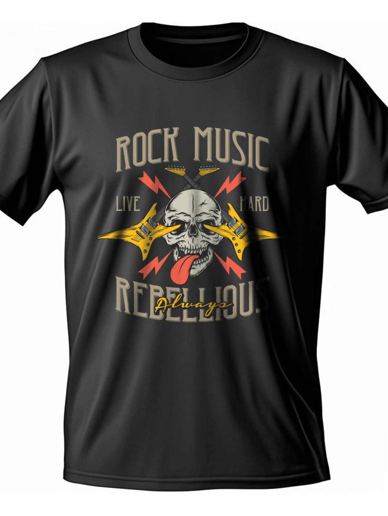 Dongdumaoyi White T Shirts Short Sleeve S-3Xl Graphics Men Black Music 180G Adult Round Collar Cotton Skull d0da