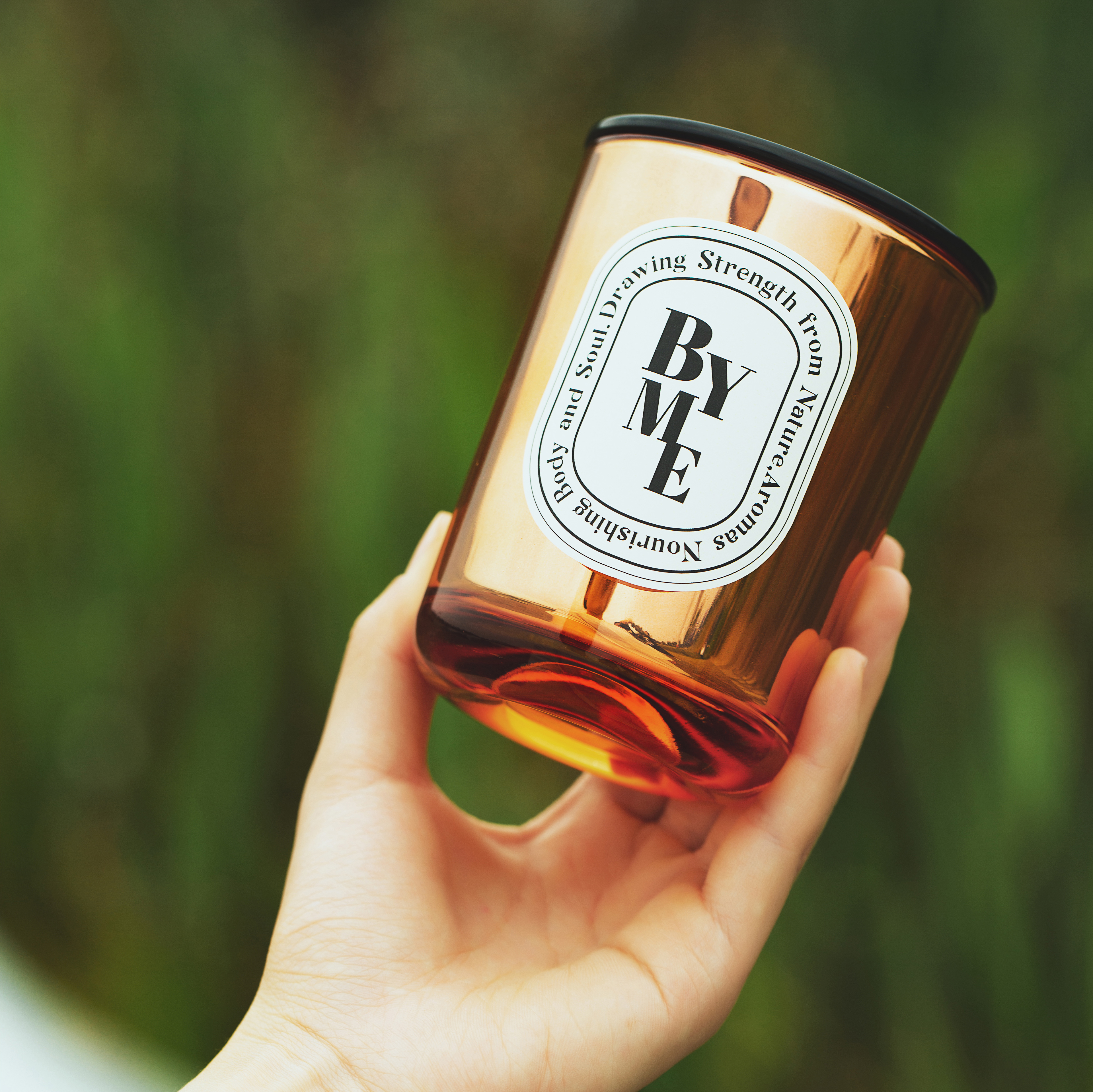 Triple Color Electroplated Glass Scented candles with Plant Soy Wax & Aromatic Scents for Fresh Air