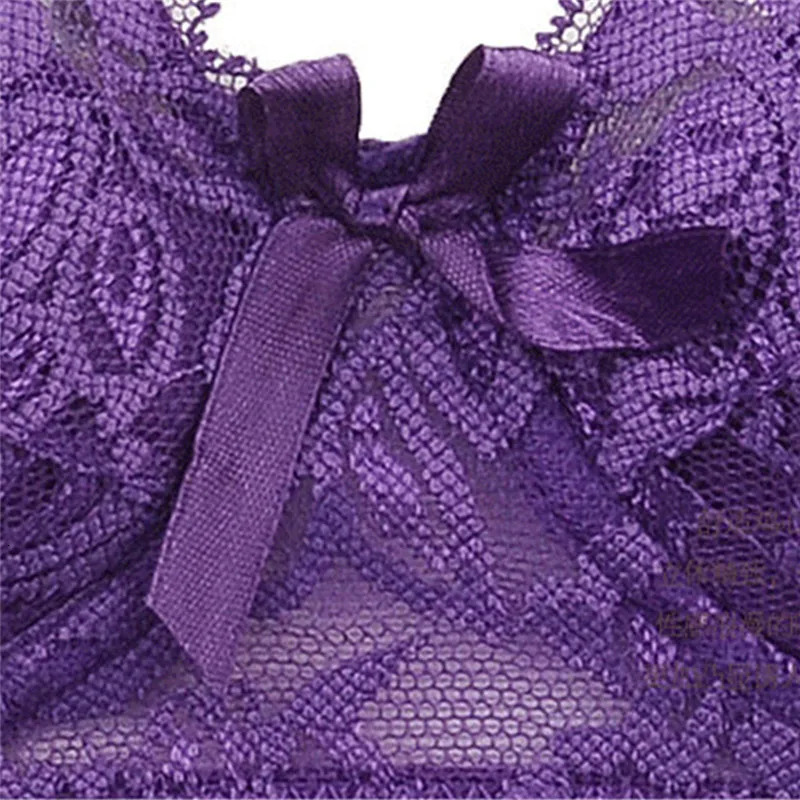 Full cup thin underwear small bra plus size wireless adjustable lace Womens bra breast cover B C D cup Large size Lace Bras 250617