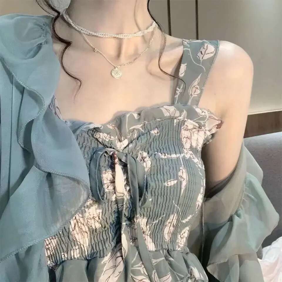 Dresses for Women Holiday Floral Woman Dress BeachFlower Long Maxi X Clothes Fashion Summer 2025 Korean Style Xxl Elegant Chic