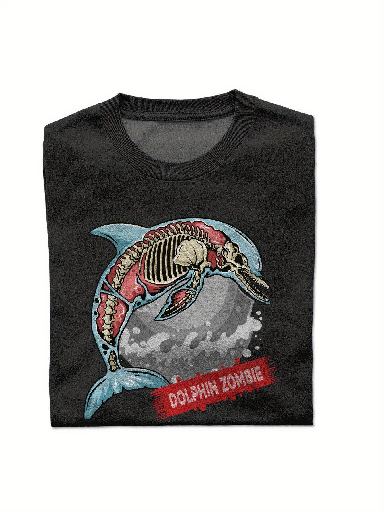 Dongdumaoyi T Shirts Short Sleeve Round Collar 180G Men White Skull Adult Cotton S-3Xl Graphics Black Halloween 7fc7