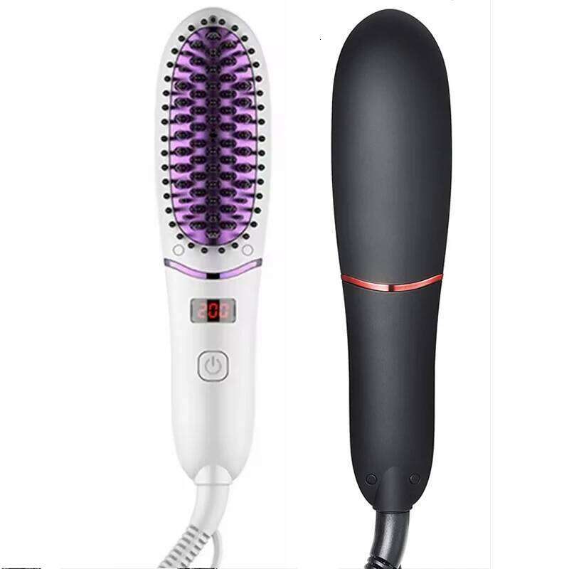 2024 Home hair LCD display negative ion multi-function fast heating beard straightener