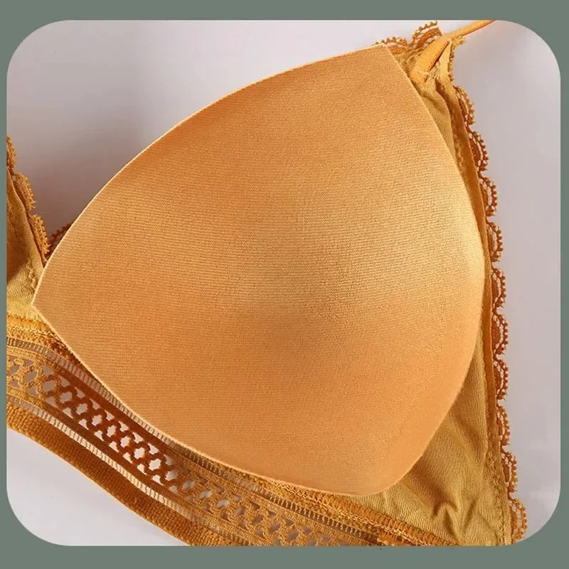 Sexy Floral Lace Bra Top For Women Push Up Female Lingerie breathable Bralette Removable Pad Thin Fashion Wireless Bras 250617