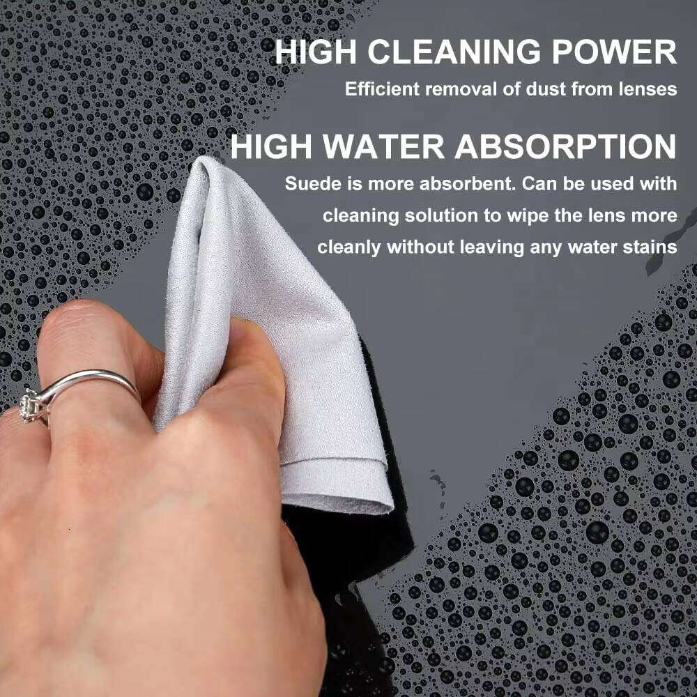 Black Beige Suede Glasses Digital Printing Microfiber Lens Sunglasses Cleaning Cloth