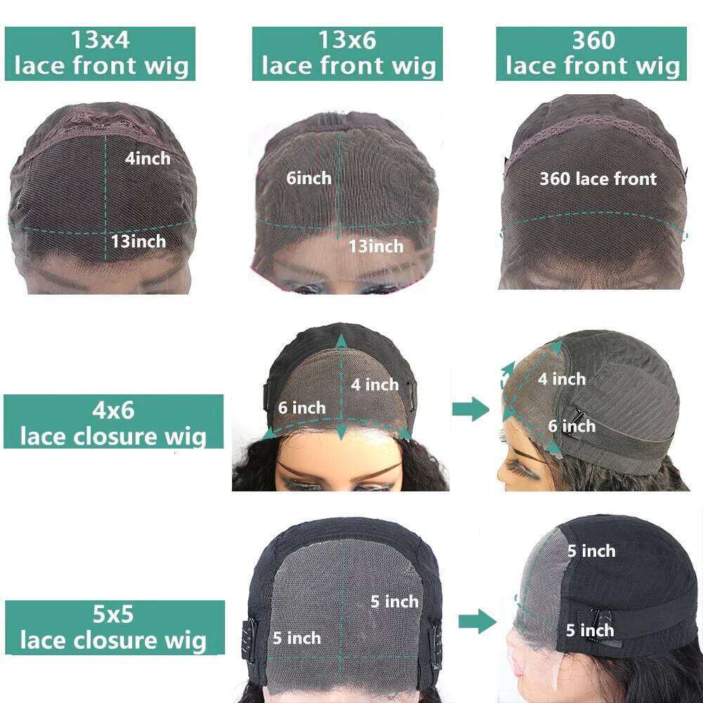 Straight Glueless Wigs Brazilian Human Hair 13x4 13x6 HD Frontal For Women 5x5 6x4 Lace Closure Cheap Wig 180% 38 30 In
