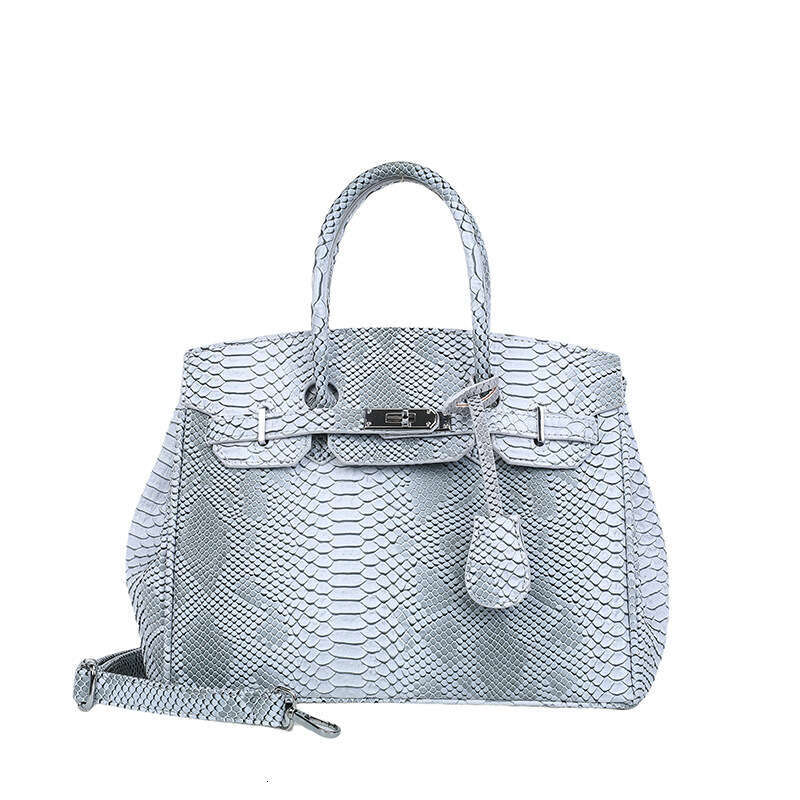 Snake Skin Pattern New for Women 2025 New Large Capacity Handbag Trendy Commuter Shoulder Crossbody Bag