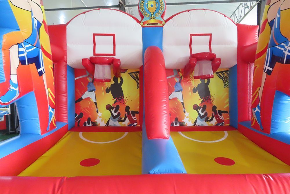 High Quality Carnival Basketball Game Inflatable Basketball Target Shooting Game Basketball Hoop for Sale Customized with balls and blower
