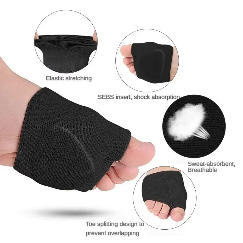 Metatarsal Pads for Women and Men Forefoot Pad for Ball of Foot Pain Relief Insoles Half Sock Support Soft Gel Foot Cushion 2pcs 250613