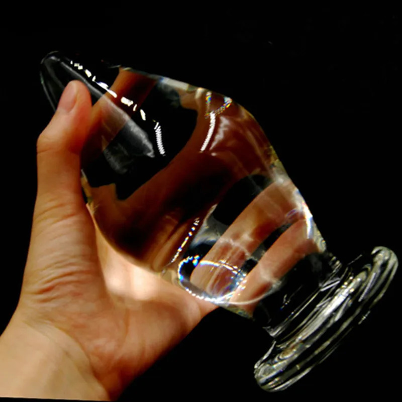 VaHppy Extra Large Anal Plugs Buy With Caution 950g 8cm Glass Extended Anal Training Gay Sex Toys Masturbation For 250617