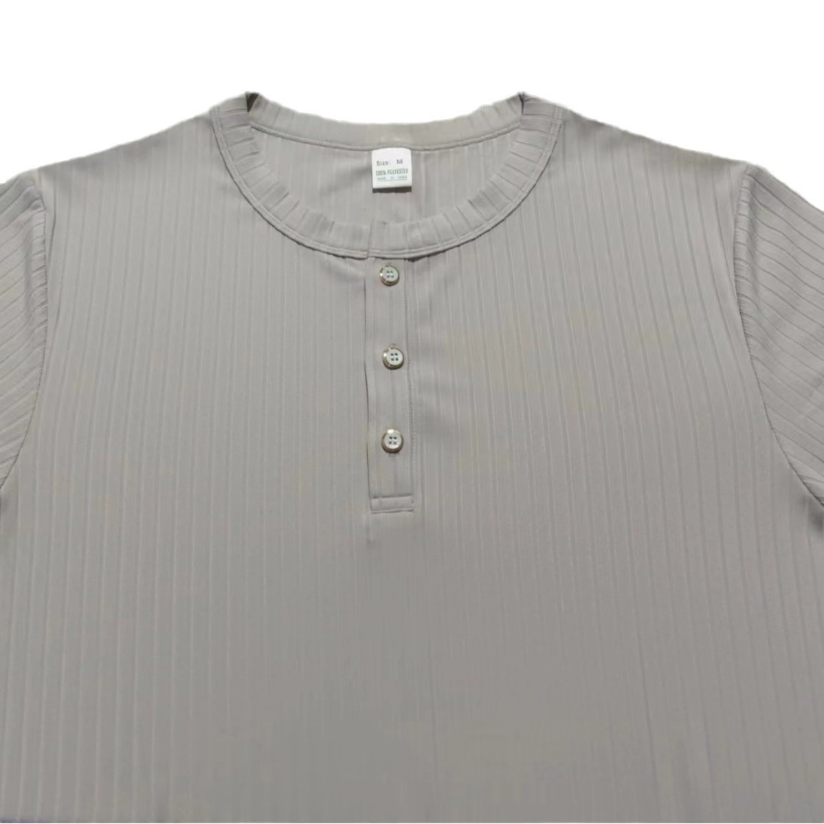 designer t shirt mens Fashionable short-sleeved sports top New summer versatile short-sleeved Henry casual knitted T-shirt European code: S-3XL
