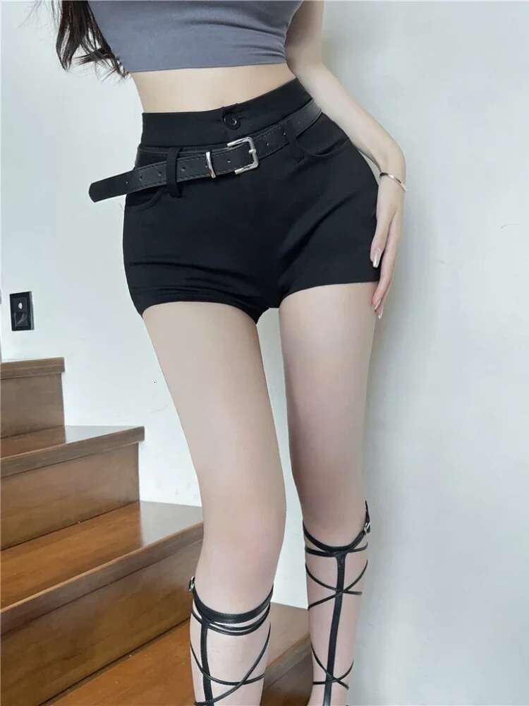 Coquette High Waist Woman Short Pants Sexy Shorts for Women Skinny Tight Booty Micro Mini Aesthetic Fashion Clothing 2025 Flowy