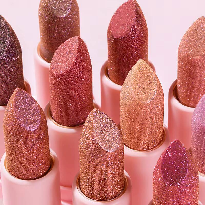 1pc, Glitter Lipstick, Sparkling Balm, Starry Shimmer, Long-Lasting, Creamy Lip Beauty Cosmetic For Lustrous & Radiant Lips happy
