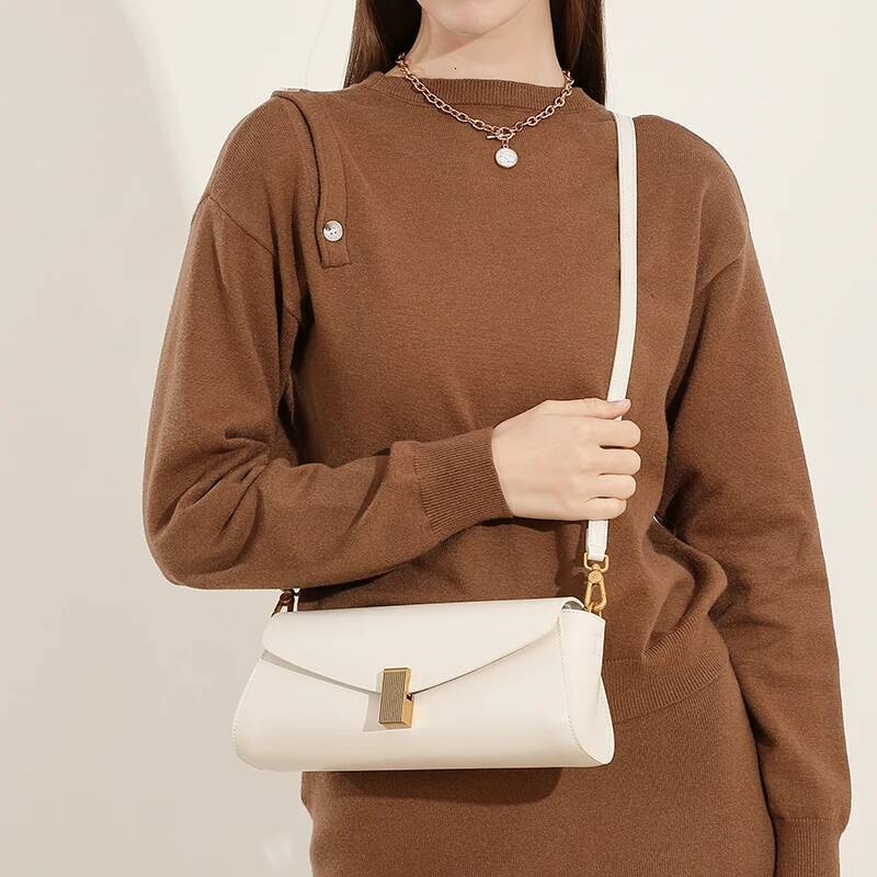 DHwanglijia Hifashion Elegant Genuine Leather Underarm Shoulder designer bag Bags For Women 2025 Designer Crossbody Purses Square Ladies Handbags